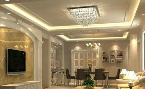 鋁合金扣板吊頂客廳效果圖-簡歐式鋁扣板吊頂效果圖好看嗎