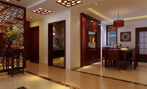 中式客廳鋁扣板吊頂-客廳鋁扣板吊頂效果圖