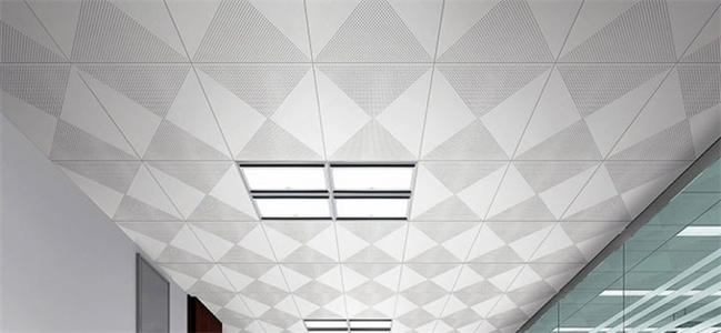 鋁扣板展區效果-公區大堂鋁扣板天花效果圖-展旺鋁扣板