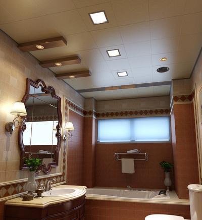 簡歐集成天花吊頂-客廳鋁天花吊頂效果圖大合集