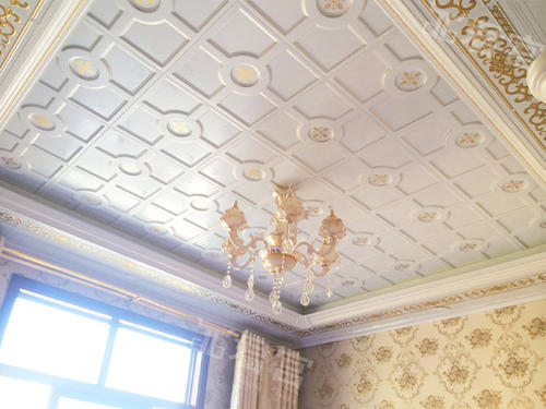 鋁合金扣板吊頂客廳效果圖-簡歐式鋁扣板吊頂效果圖好看嗎
