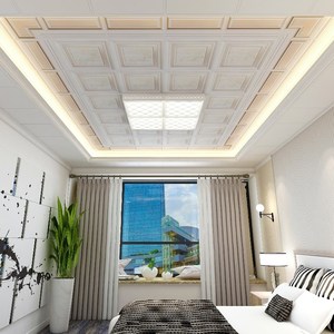 鋁合金扣板吊頂客廳效果圖-簡歐式鋁扣板吊頂效果圖好看嗎