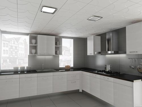廚房吊頂效果圖集成吊頂-鋁扣板集成吊頂效果圖
