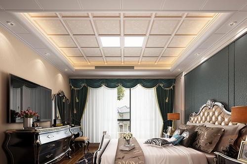 簡(jiǎn)約集成吊頂風(fēng)格-現(xiàn)代簡(jiǎn)約鋁扣板吊頂效果圖