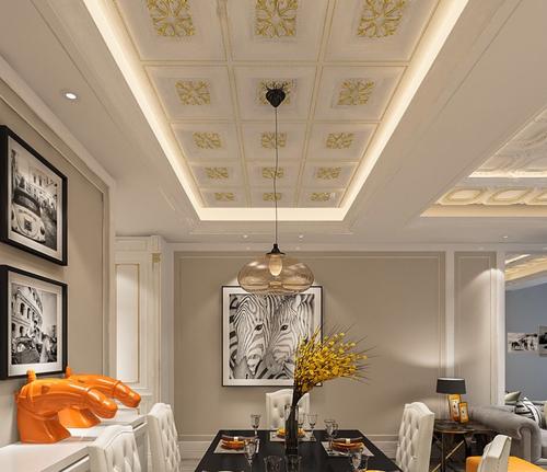 歐式風格鋁扣板-簡歐式鋁扣板吊頂效果圖好看嗎
