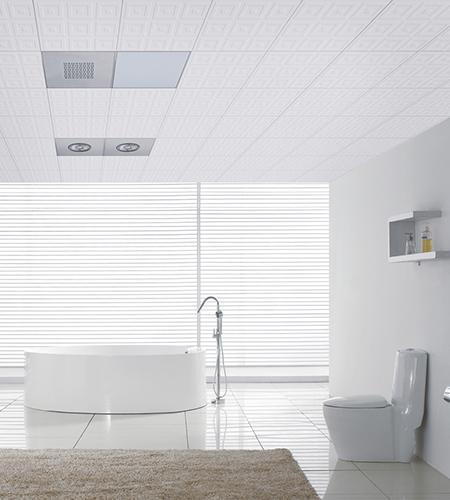 衛(wèi)生間鋁扣板吊頂搭配-衛(wèi)生間白色鋁扣板搭配效果圖-6衛(wèi)生間鋁扣板彥色搭配