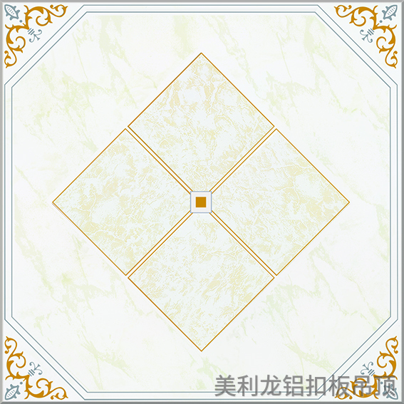 金石銀線彩涂辦公室鋁扣板