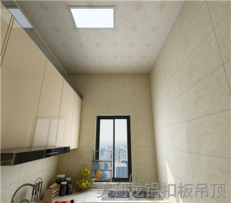 滾涂廚房鋁扣板燙金-田園風情 滾涂廚房鋁扣板燙金-田園風情