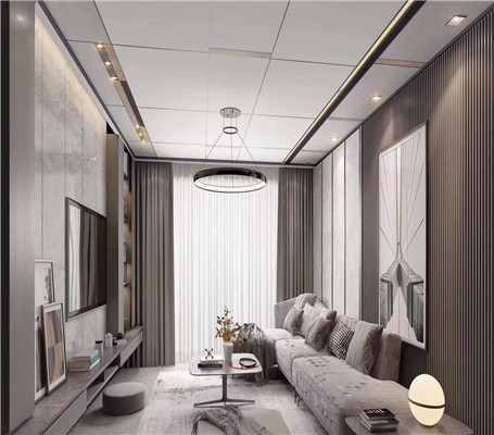 大廳鋁扣板吊頂效果圖 大廳鋁扣板吊頂效果圖