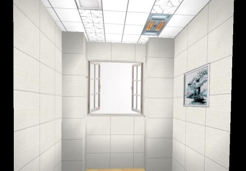 集成吊頂平面效果圖-中式鋁扣板吊頂效果圖