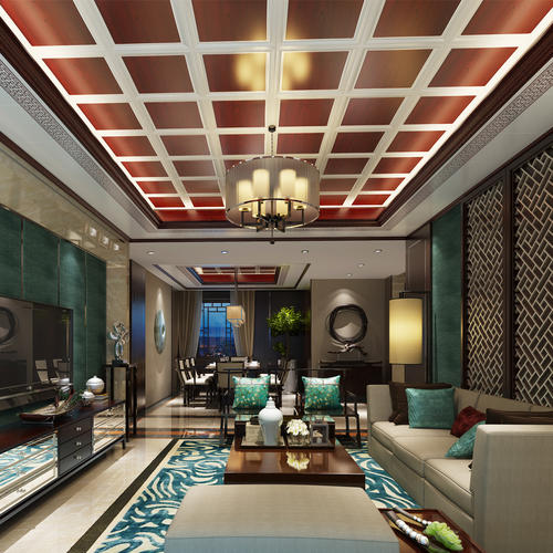 中式客廳鋁扣板吊頂-跟著客廳鋁扣板吊頂廠家一起來(lái)看看