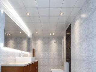 簡(jiǎn)約集成吊頂風(fēng)格-現(xiàn)代簡(jiǎn)約鋁扣板吊頂效果圖